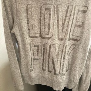 Victoria’s Secret PINK Full Zip Marble Grey Hoodie